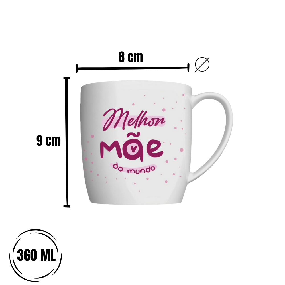 Caneca Urban 360ml - Melhor Mãe do mundo - Imagem 2