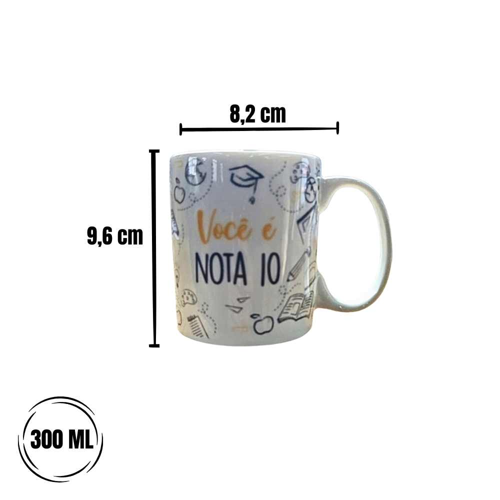 Caneca Chocolate 300ml - Professora Nota 10 - Imagem 2