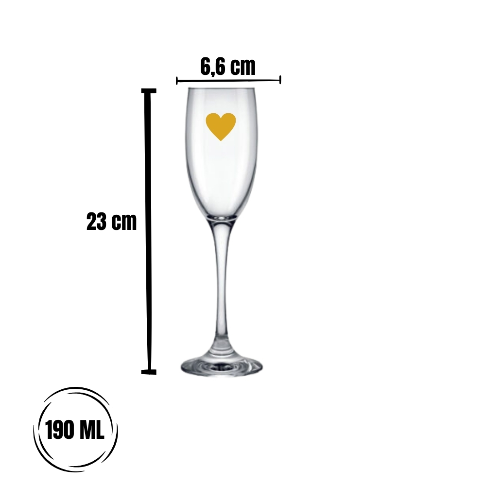 Taça Gallant Champanhe 190ml - Dourado - Imagem 2