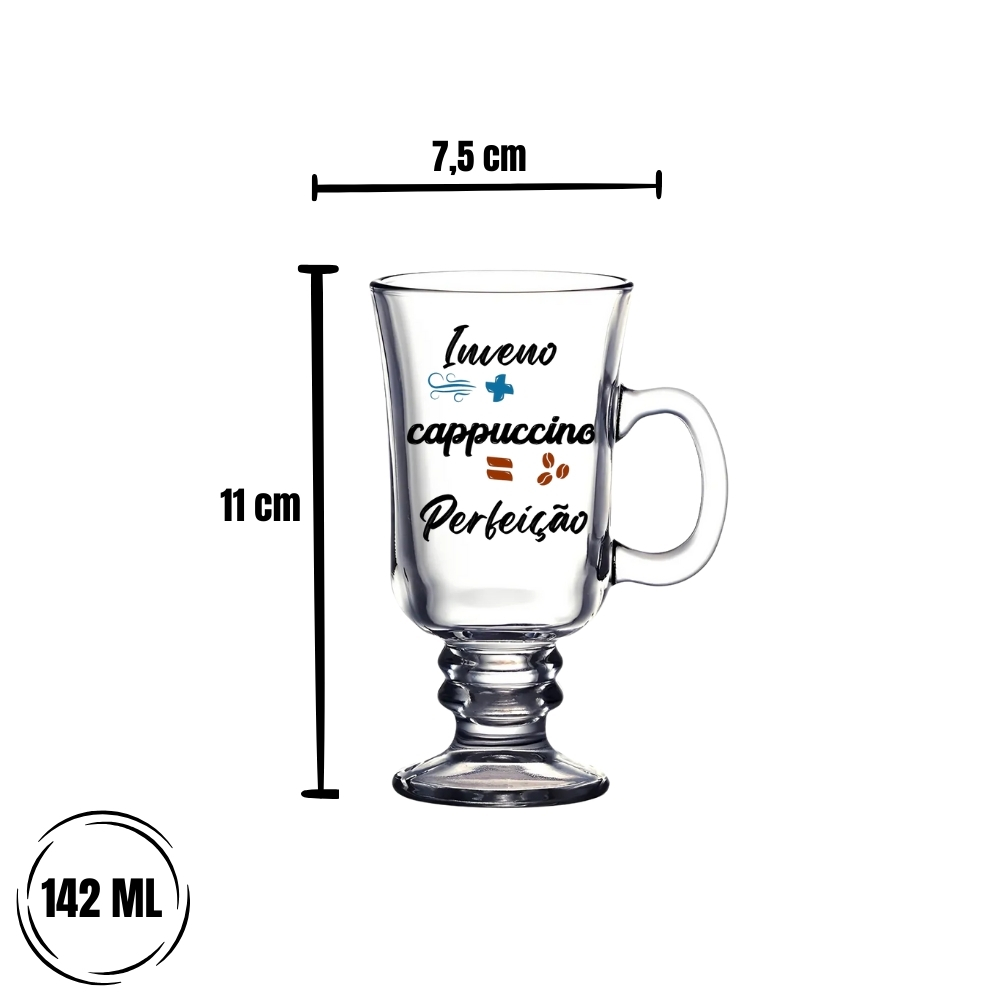 Taça Irish Coffee Libbey 142ml - Inverno + Capuccino =Perfeção - Imagem 2
