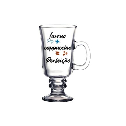 Taça Irish Coffee Libbey 251ml - Inverno + Capuccino = Perfeção