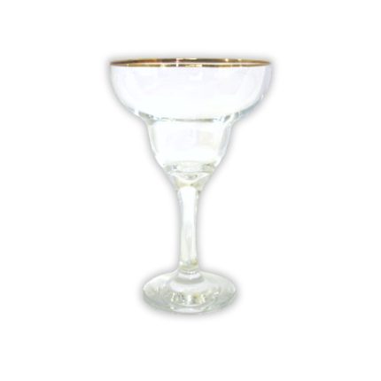 Taça Margarita 375ml - Borda Dourada Premium