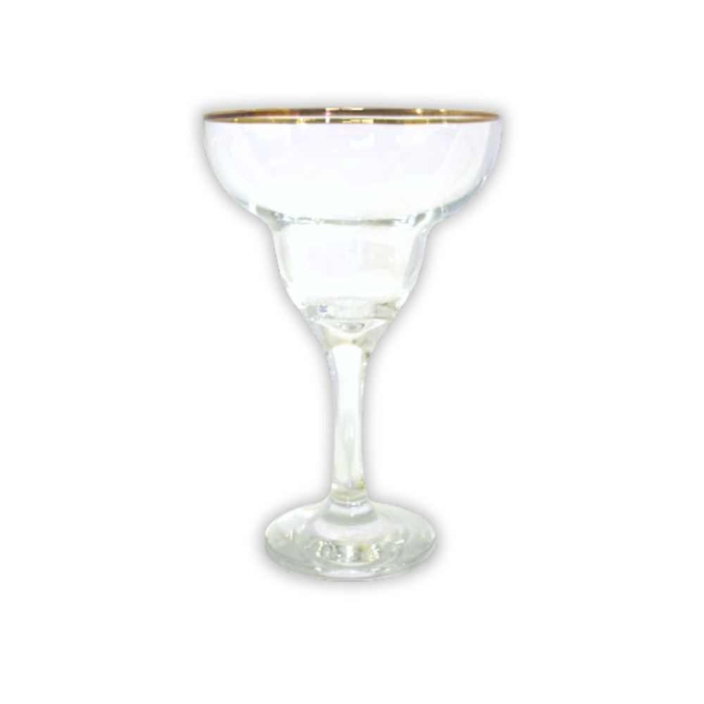 Taça Margarita 375ml - Borda Dourada Premium