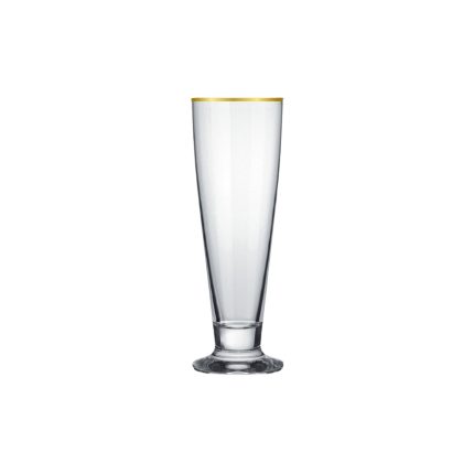 Taça Tulipa 300ml - Borda Dourada Premium