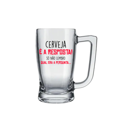 Caneca Taberna 340ml - Cerveja é a resposta