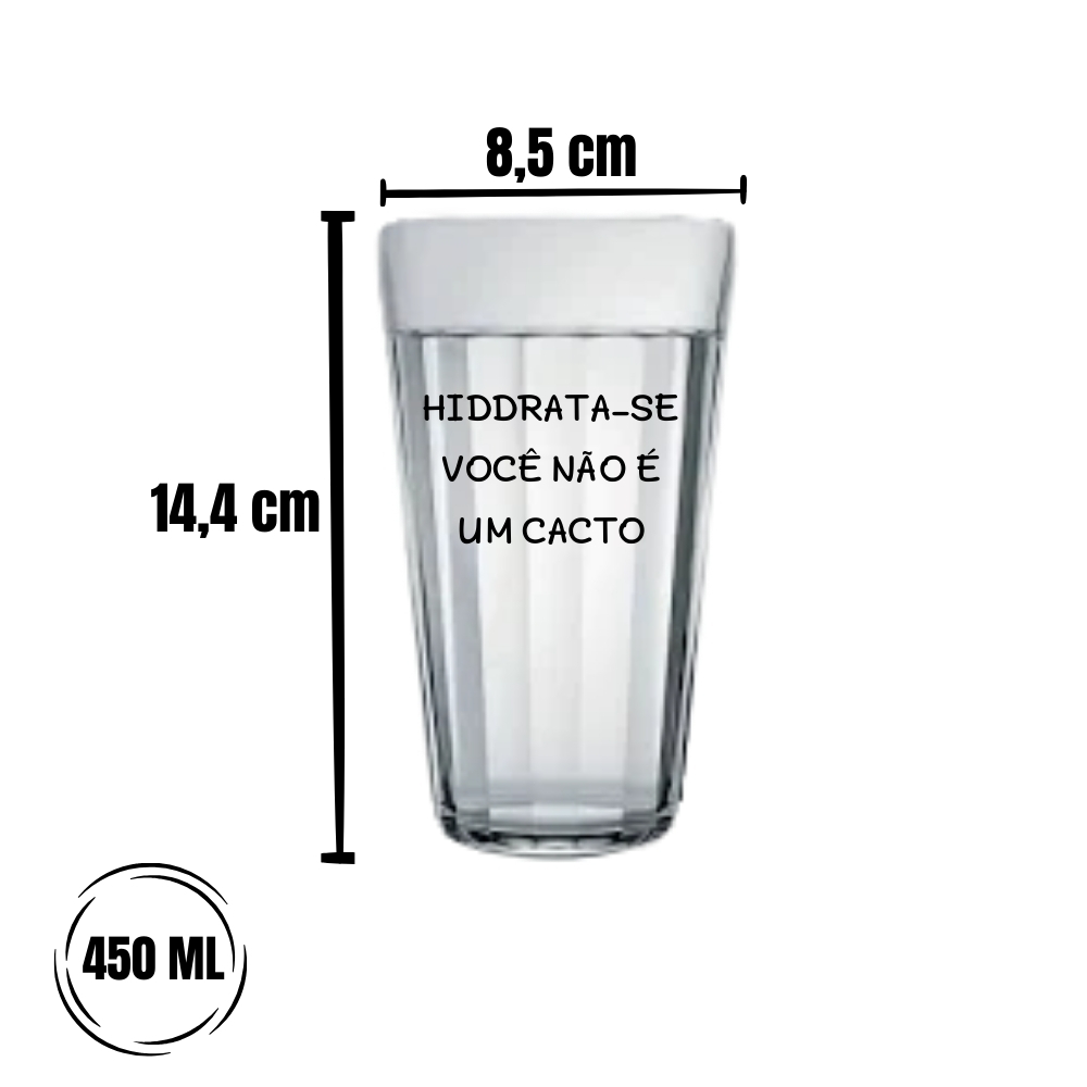 Copo Americano 450ml - Hidrata-se Você não e um cacto - Imagem 2