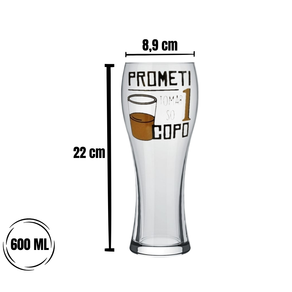 Copo Joinville 680ml - Prometi que vou tomar só um copo - Imagem 2