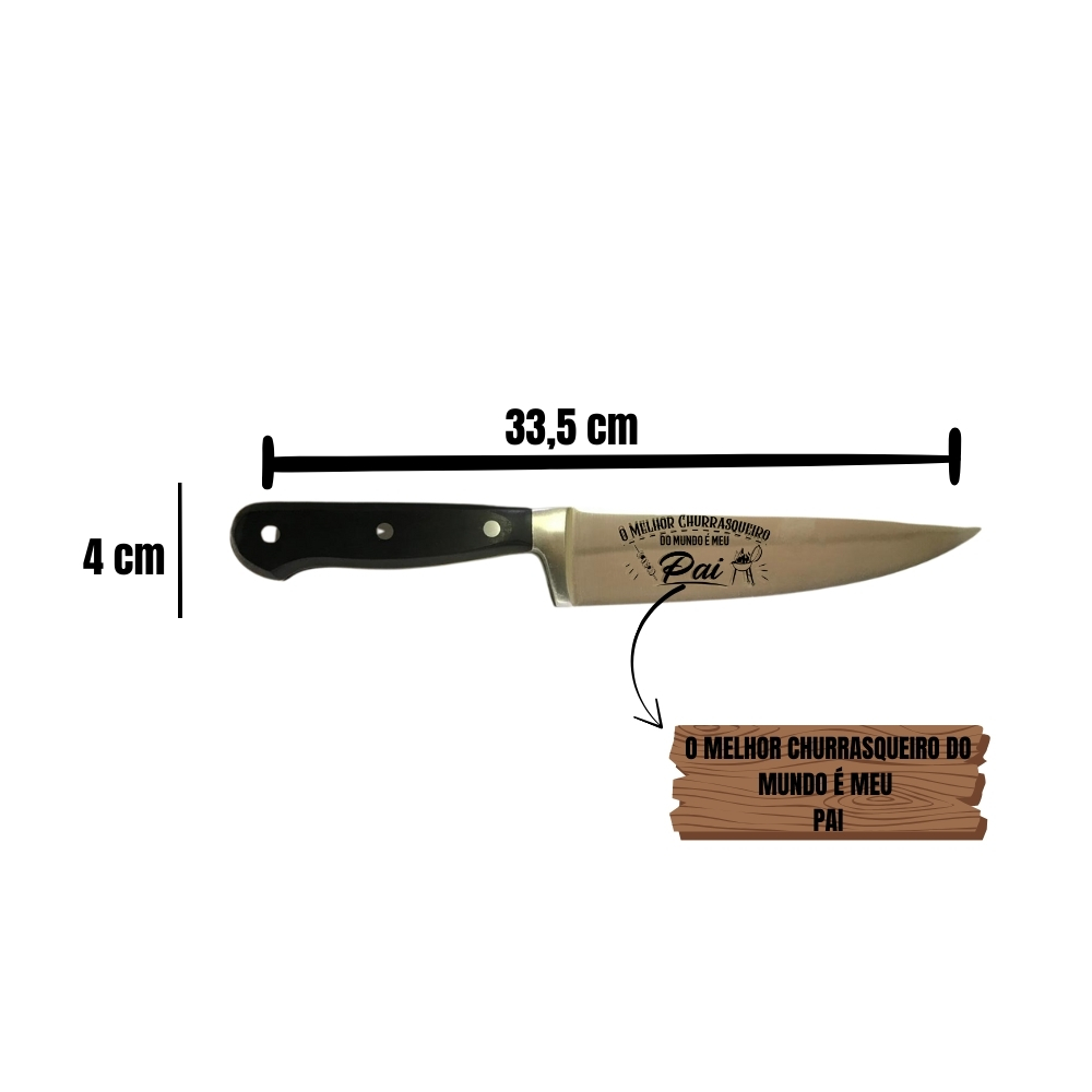 Faca Churrasco - Feliz Dia dos Pais - Imagem 2
